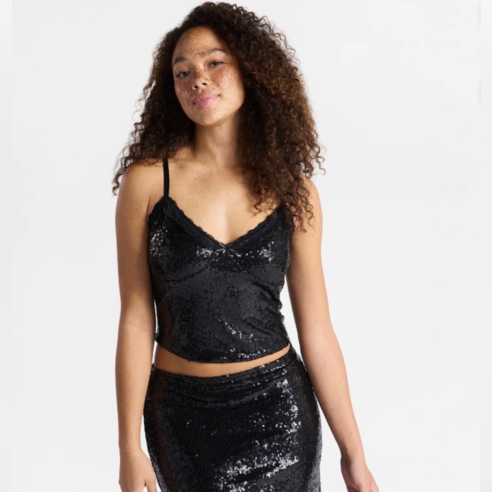 No Boundaries Black Sequin Mini Dress